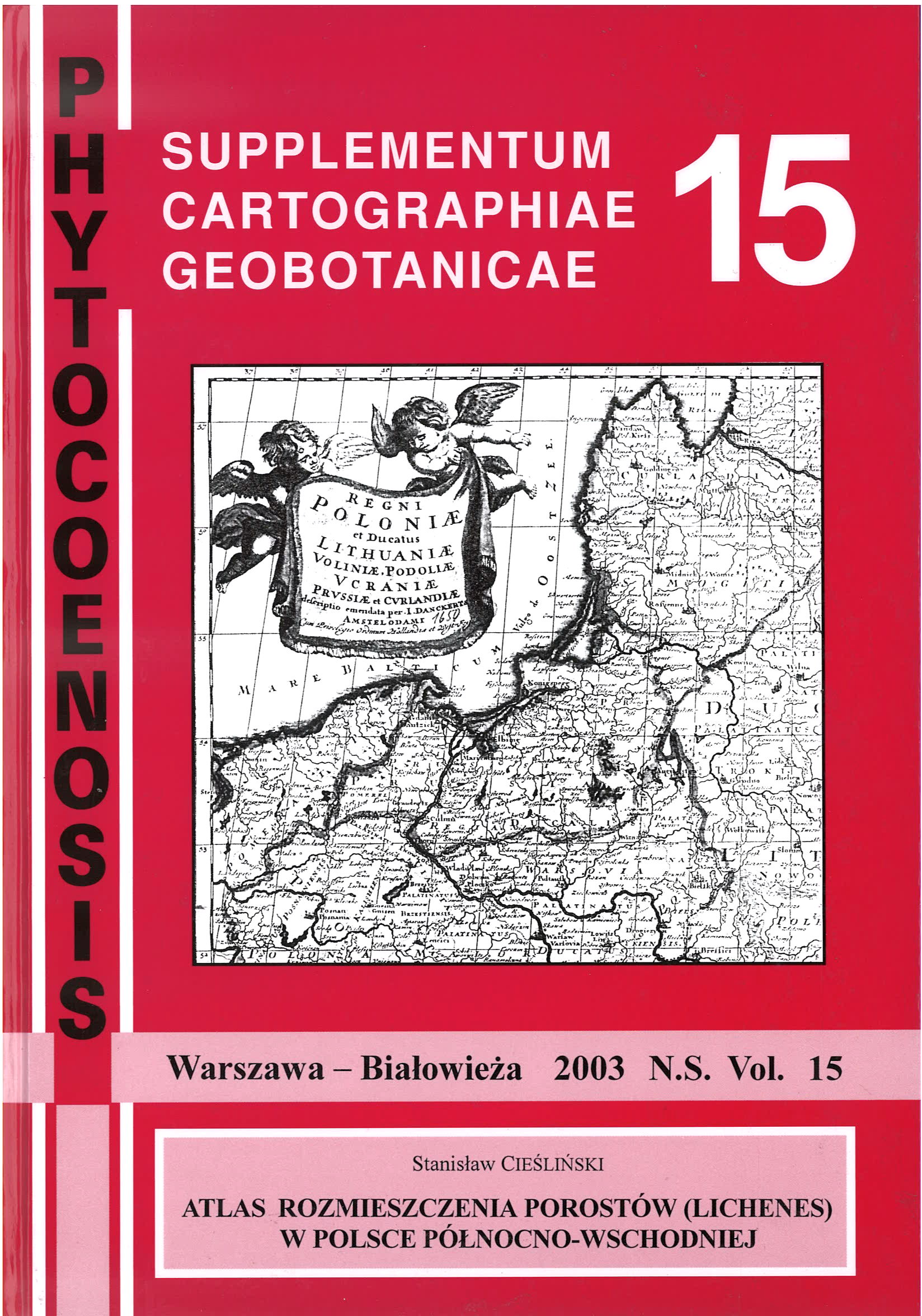 Phytocoenosis (N.S.) 15, Supplementum Cartographiae Geobotanicae 15