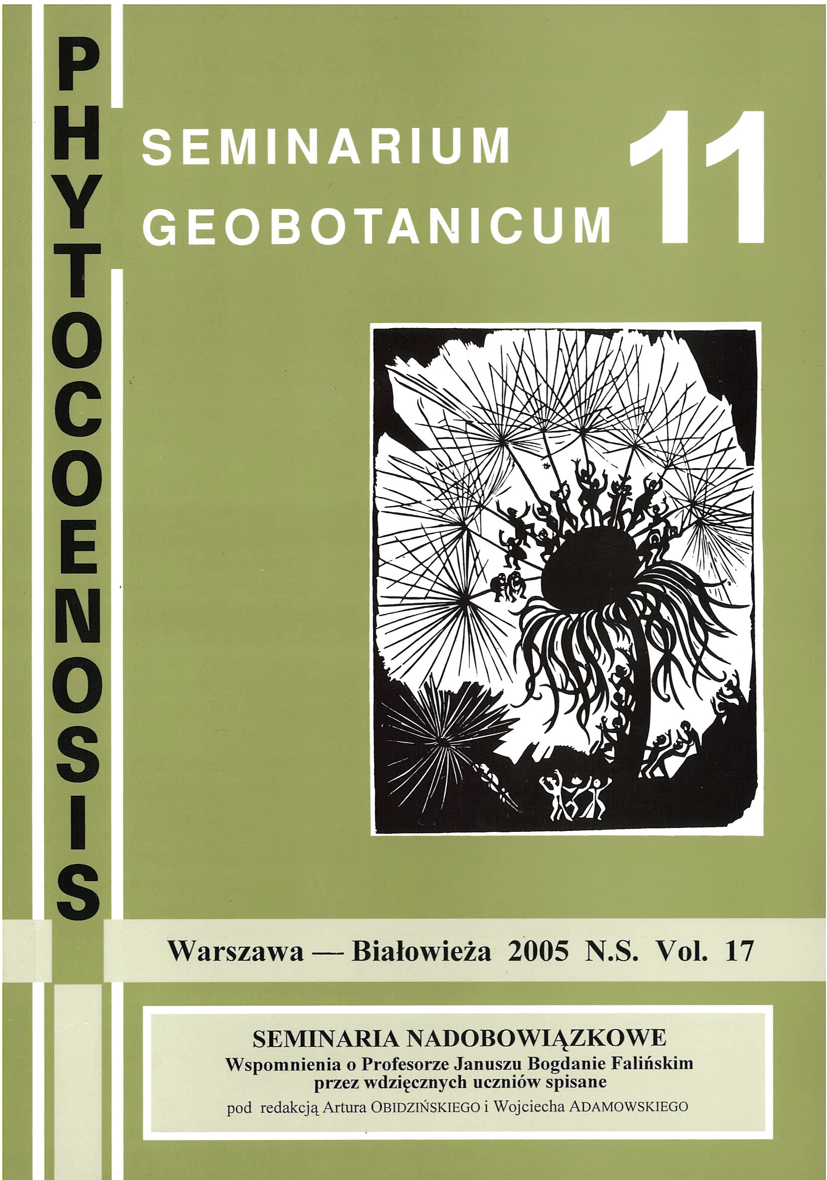 Phytocoenosis (N.S.) 17, Seminarium Geobotanicum 11